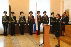 Торжественная церемония вручения знамени Управлению ФССП России по Красноярскому краю