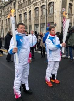 Участие в этапе Эстафеты огня XXIX Всемирной зимней универсиады 2019 года во Владивостоке