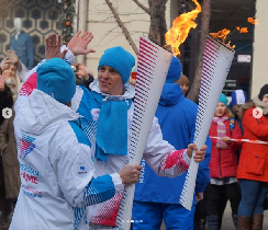 Красноярские динамовцы – участники эстафеты огня Универсиады 2019