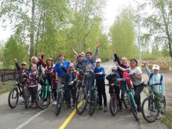 Красноярские динамовцы – участники велопарада