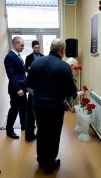 Торжественное открытие мемориальных знаков Красноярским динамовцам