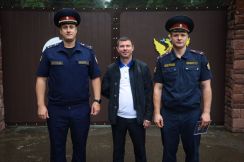 Заместитель председателя Красноярского «Динамо» Евгений Устюгов побывал на открытии четвертой оздоровительной смены на базе отдыха «Республика Солнечная»