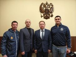 Заместитель председателя организации Динамо # 25 (МВД России) посетил с рабочим визитом Красноярское«Динамо»